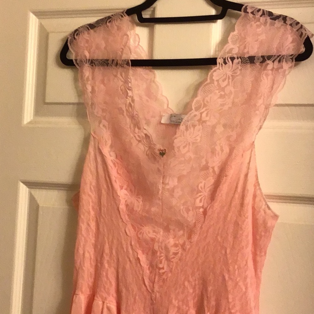 Lace nightgown, 45 inches in length.